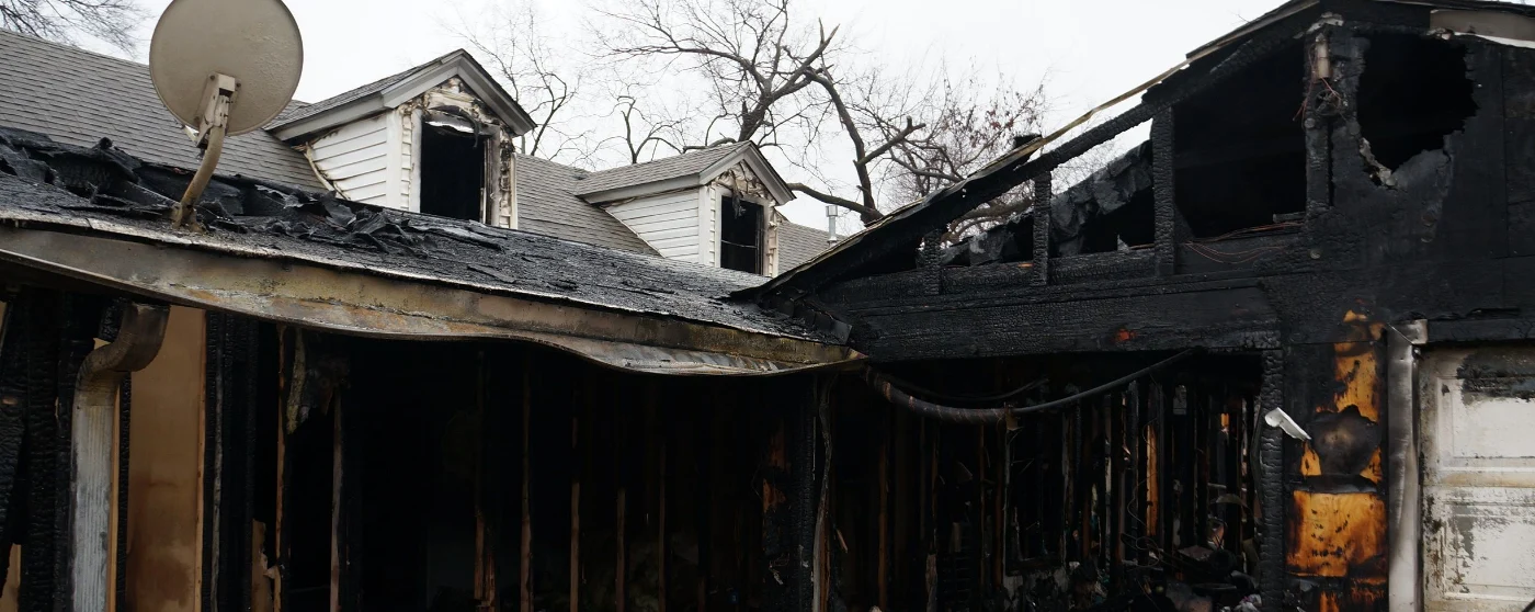 Burned house