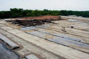 Commercial roof damage