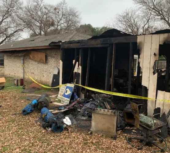 Fire 4 House burned by fire