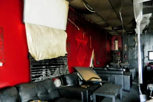 Hooka shop fire damage