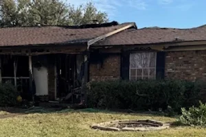 House burned by fire